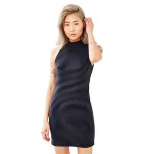 Urban Outfitters Silence + Noise Blue and Black Bodycon‎ Dress Size M